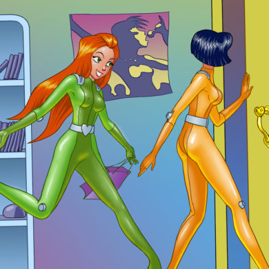 Totally Spies throw a dirty shemale sex party