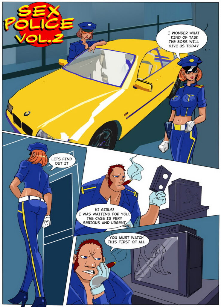 Futa on Female Comics with Cop Girls