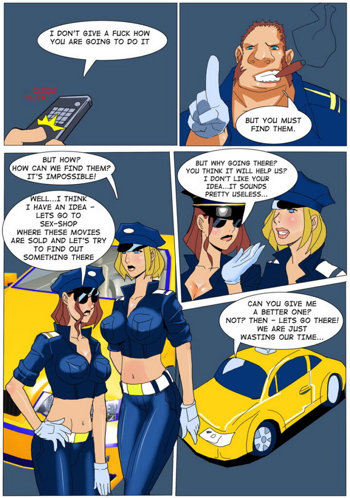 Futa on Female Comics with Cop Girls